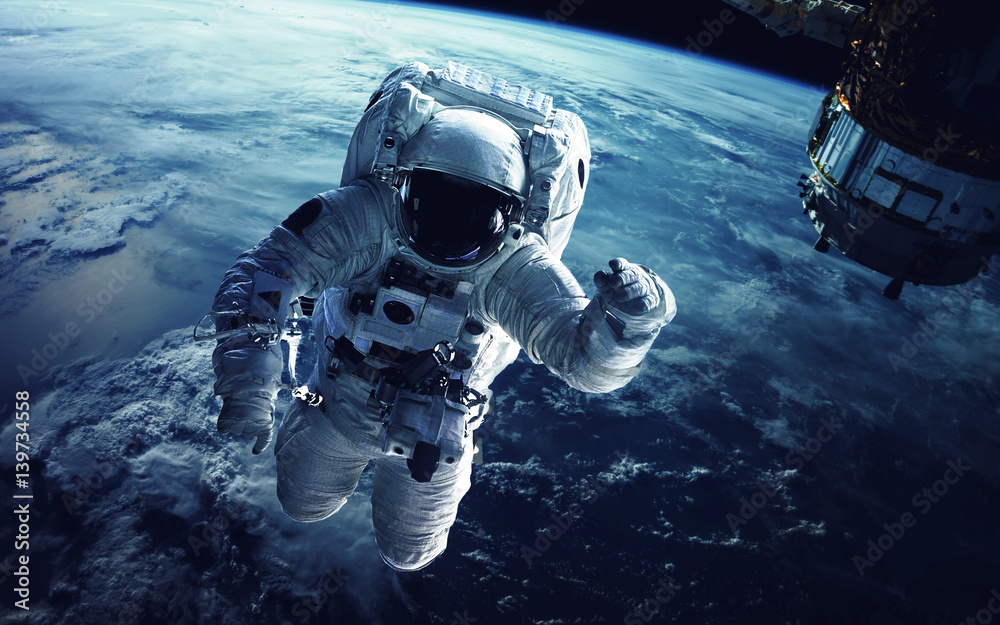 Canvas Prints astronaut in outer space. elements of this image furnished by nasa