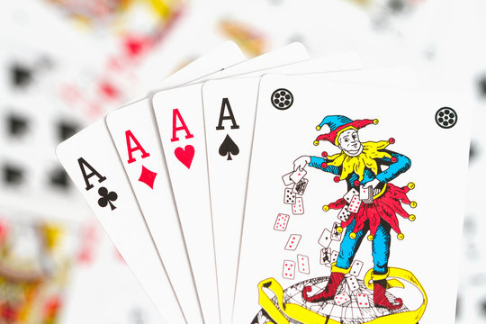 cards, aces and joker 1