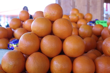 Oranges on stall