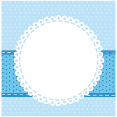 blue background with with round symbol icon, vector illustraction design