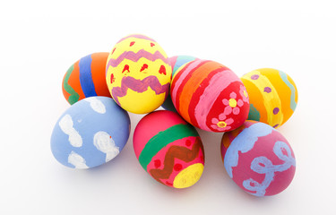 Handmade easter eggs