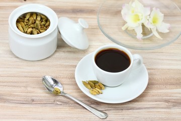 Black coffee & cardamom seeds used  for unique taste 