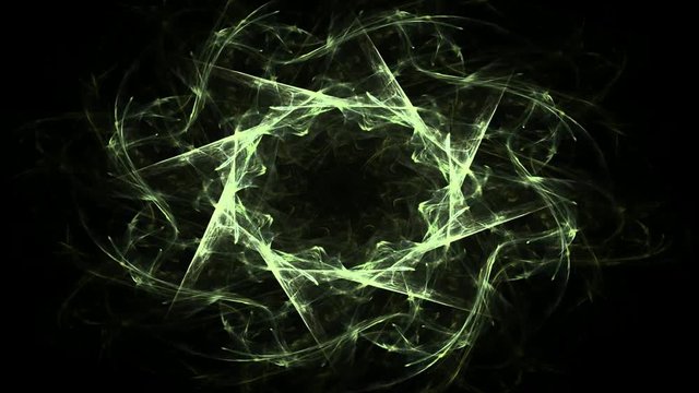 fractal radial pattern on the subject of science, technology and design