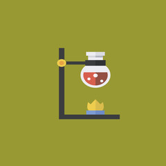 Chemical experience icon. flat design