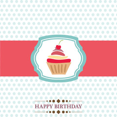 Happy Birthday greeting card.
