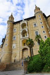 Fototapeta na wymiar Castle in Urbino Italy