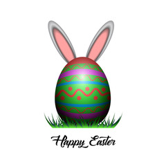 Happy easter illustration