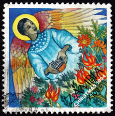 Postage stamp Zambia 1995 Christmas Angel