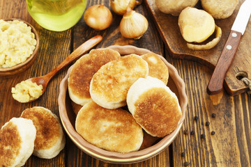 Fried pastry with potato