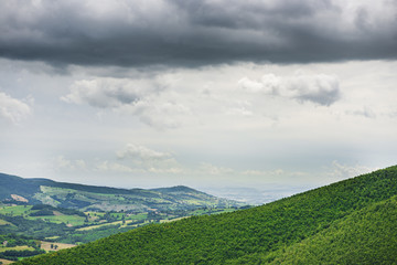 Fototapeta na wymiar Typical landscape in Marche