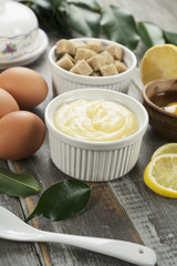 Curd. Lemon cream