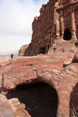 Urns grave in Petra, Jordan Middle East