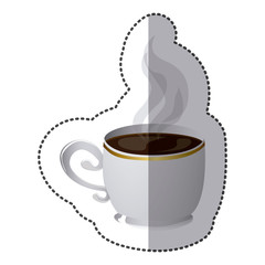color coffee cup icon, vector illustraction design image