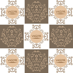 Vintage dark Shapes For Your Design.