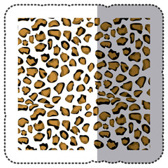 animal print cougar bacground icon, vector illustraction design