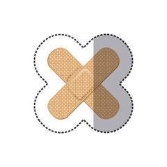 color bands aids icon, vector illustraction design image