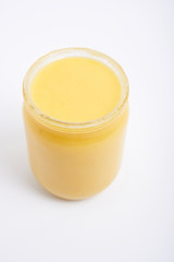 white honey on a white background