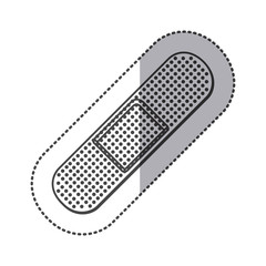 silhouette band aid icon, vector illustraction design image