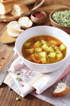 Homemade  pea soup