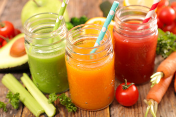 smoothie with fruits and vegetables