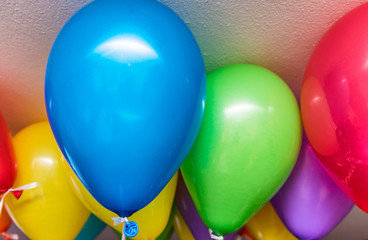 Colourful balloons in a party