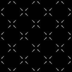 Vector minimalist seamless pattern, simple dark monochrome geometric texture. Diagonal thin lines, repeat tiles. Abstract minimalistic black & white background. Design for print, decor, digital, web