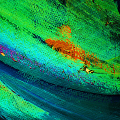 abstract contemporary painting on canvas with a coarse texture, oil on canvas © Mikhail Zahranichny