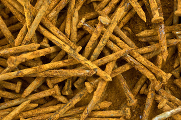 old rusty nails