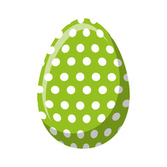 happy easter egg painted vector illustration design