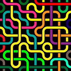 Pipeline grid. Abstract geometric design of tubes. industrial background. Architectural metal structure. Vector geometric pattern. Modern texture pattern EPS10