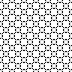 Vector monochrome seamless texture, abstract geometric pattern, diagonal lattice. Illustration of mesh in oriental style. Black and white design element for prints, decor, textile, furniture, clothes