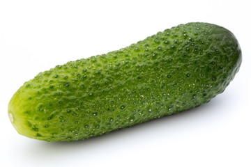 The first spring ecologically cucumbers.