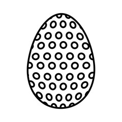 happy easter egg painted vector illustration design
