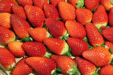 Strawberries in detail