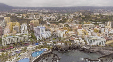 Aerial view of Puerto de la Cruz, Tenerife