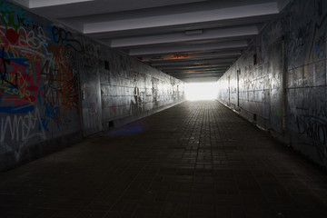 Bright light at the end of the underground passage