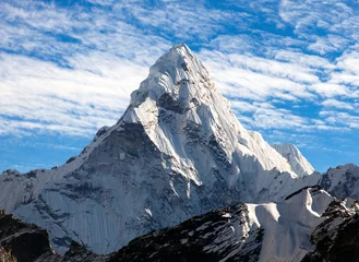 Photo sur Plexiglas Ama Dablam View of Ama Dablam on the way to Everest Base Camp