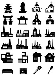 B&acirc;timents en 24 ic&ocirc;nes