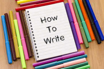 Obraz premium How to write text concept