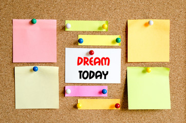 Dream today text concept