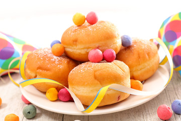 donut and carnival decoration