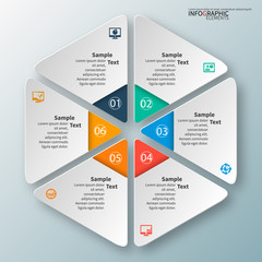 Abstract 3D Paper Infographics