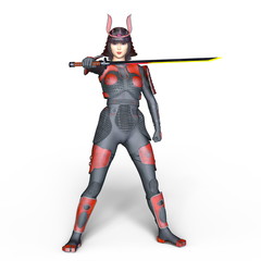 Fototapeta premium 女侍