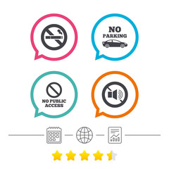 No Smoking, Sound. Private territory parking.