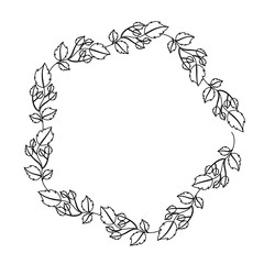 Decorative floral crown icon vector illustration design