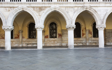 Architecture design, Columns and Arches, Venice, Italy