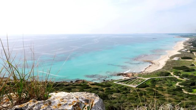 Menorca, Son Bou, view from top of the hill