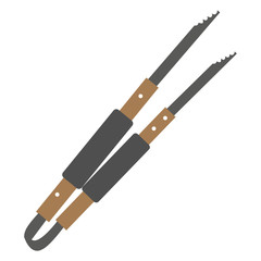 Isolated tweezers on a white background, Vector illustration