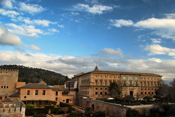 Fototapeta na wymiar Palacio Carlos V Alhambra