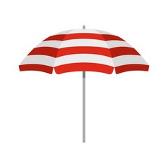 Beach umbrella icon, flat style - obrazy, fototapety, plakaty